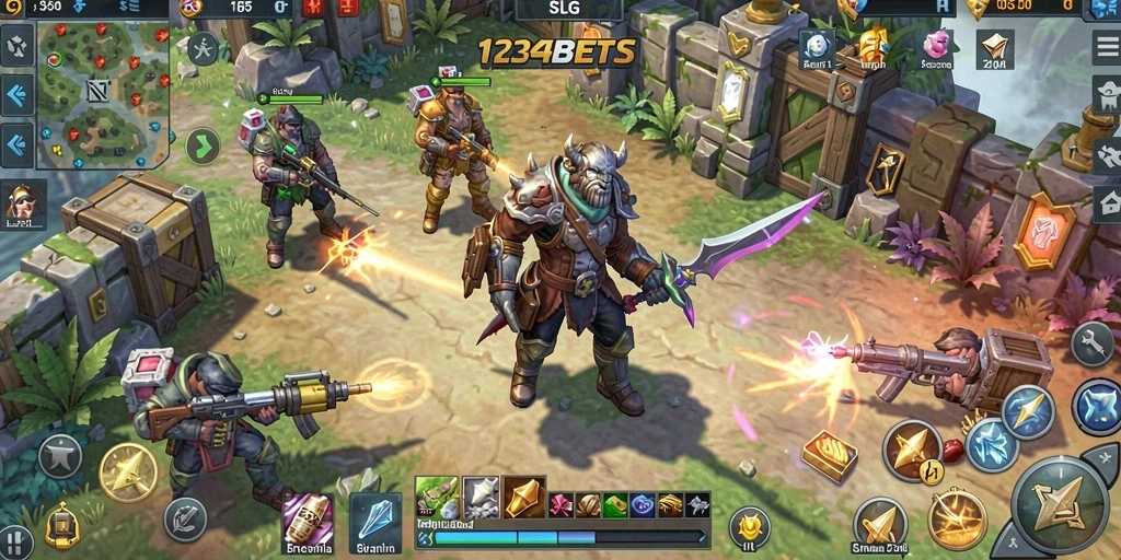 Tangkapan layar gameplay yang menampilkan strategi mendalam di 1234BETS.