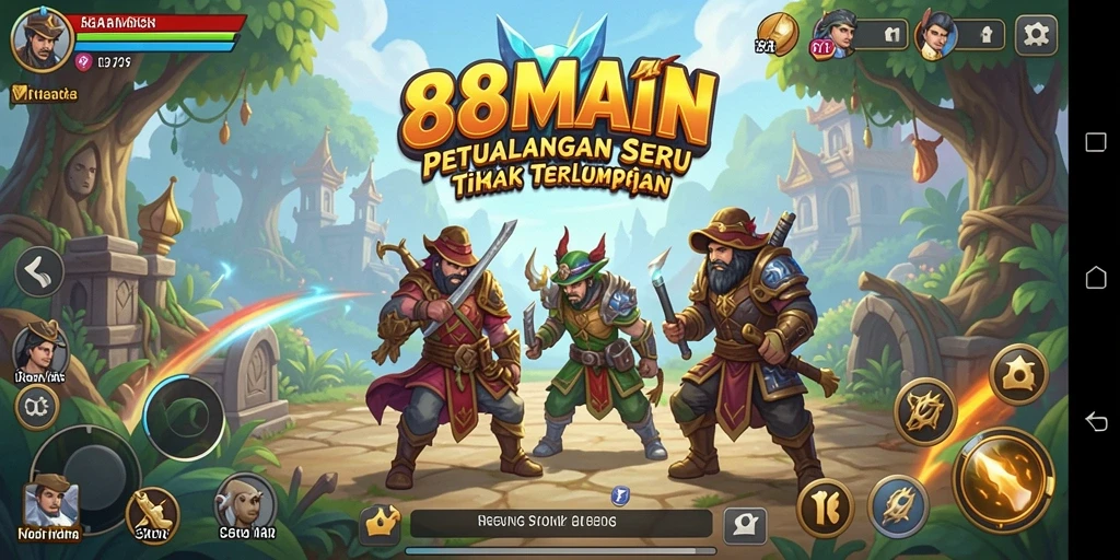 Tampilan gameplay dari 88MAIN yang penuh petualangan dan tantangan menarik.