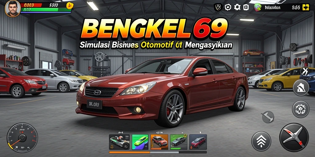 Tampilan antarmuka BENGKEL69 yang menakjubkan saat mengelola bengkel