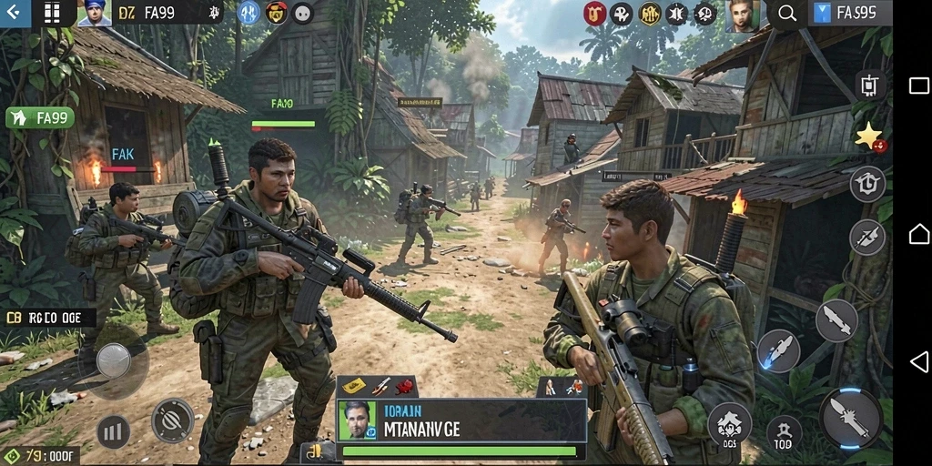 Tampilan gameplay dinamis dalam FA99 dengan strategi mendalam.