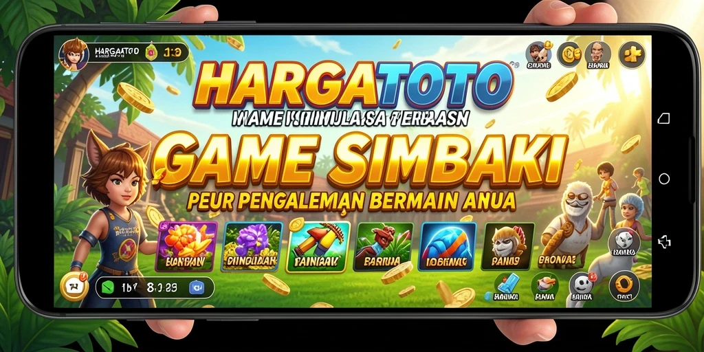 Screenshot dari gameplay HARGATOTO yang menunjukkan interaksi pemain.