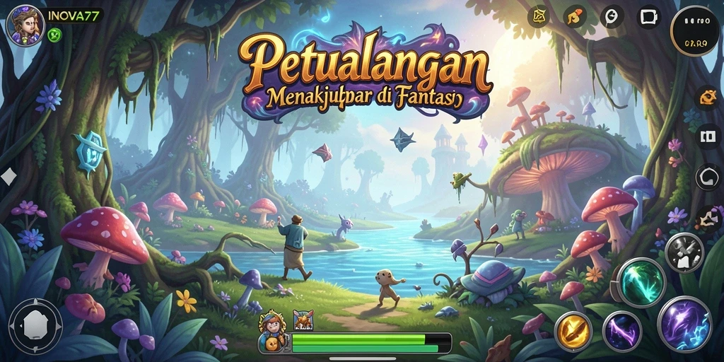 Screenshot permainan INOVA77 menampilkan aksi petualangan yang mendebarkan.