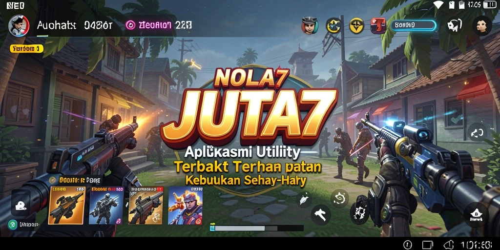 Tampilan antarmuka aplikasi JUTA7 yang intuitif dan menawan.