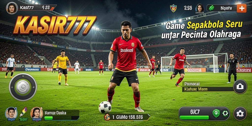 Tampilan gameplay <strong>KASIR777</strong> yang memukau di lapangan sepakbola.