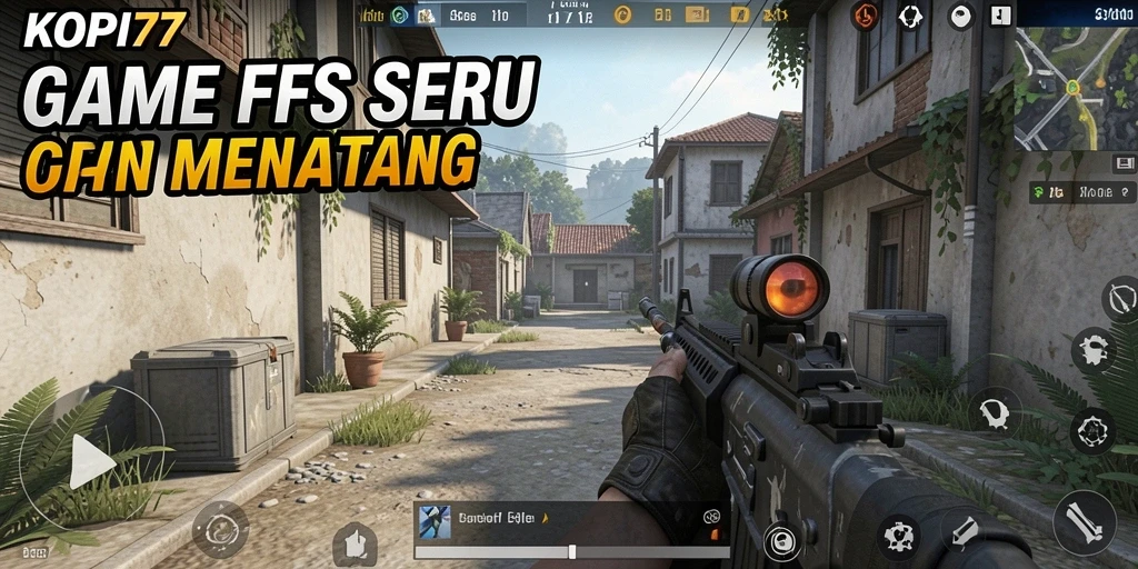 Tampilan gameplay seru di KOPI77, aksi tembak-menembak yang intens.