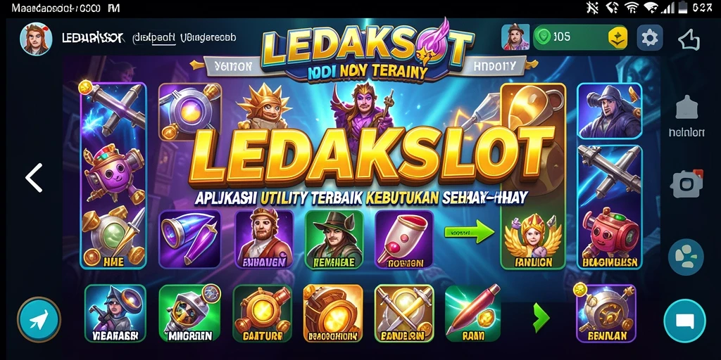 Tampilan antarmuka LEDAKSLOT yang user-friendly dan informatif.