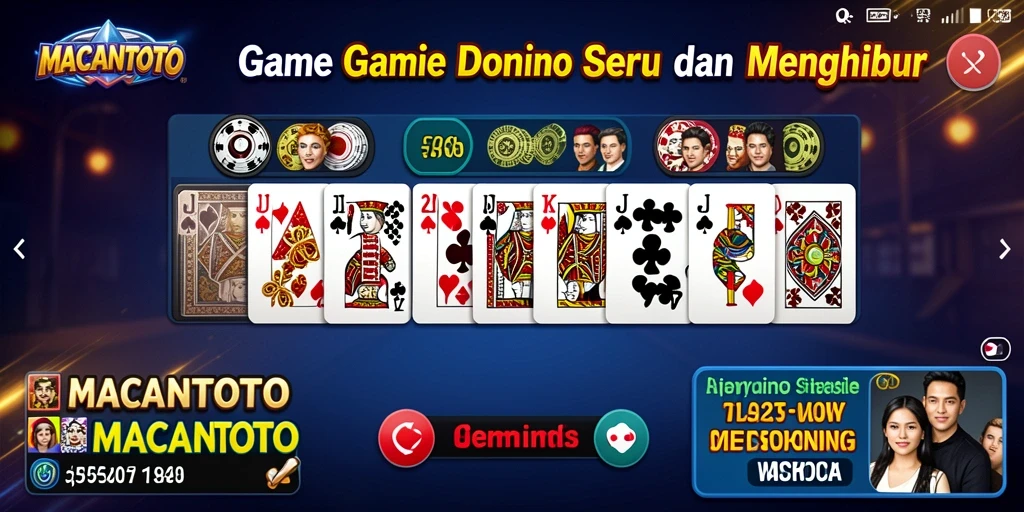 Screenshot utama <strong>MACANTOTO</strong> menampilkan momen seru permainan Domino.
