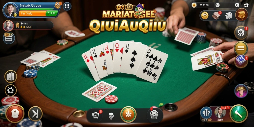 Tampilan gameplay menarik dari MARIATOGEL saat bermain QiuQiu.