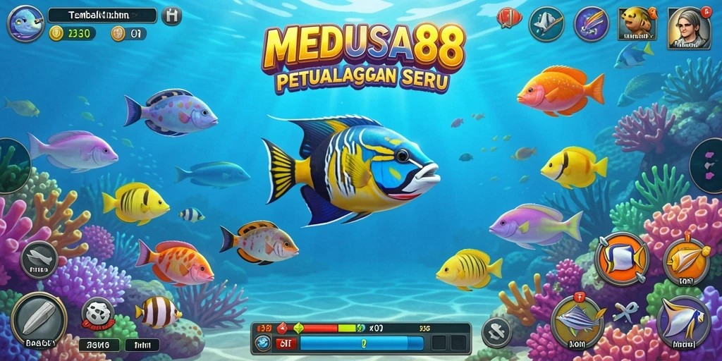 Tangkapan layar gameplay yang menarik dari MEDUSA88 Tembak Ikan.