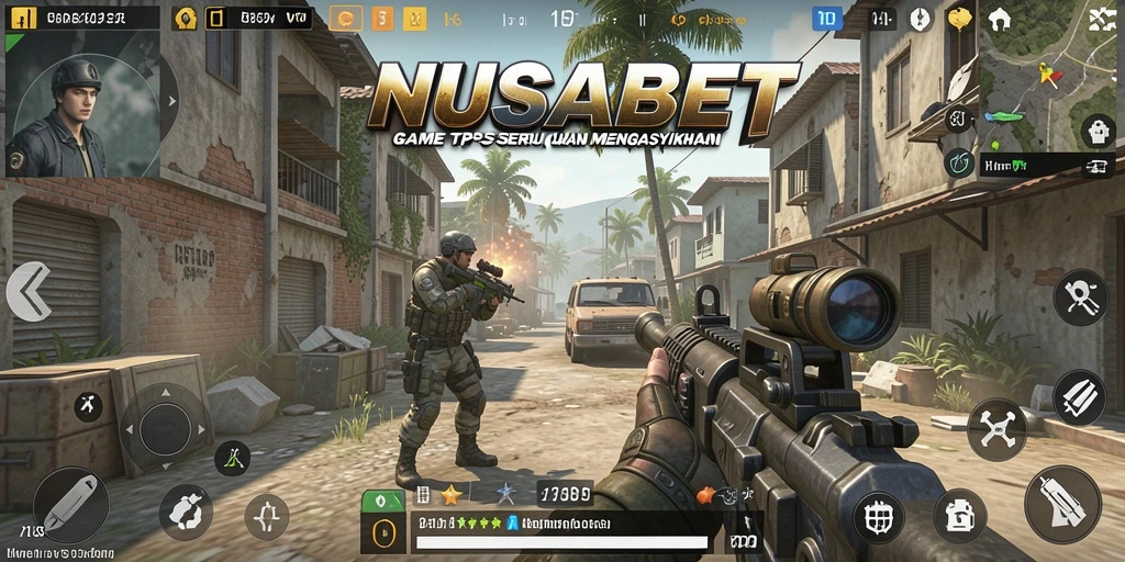 Screenshot menampilkan momen seru dalam gameplay TPS NUSABET.