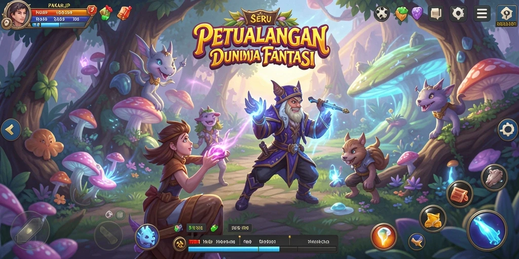 Screenshot PAKARJP menampilkan gameplay petualangan yang seru.