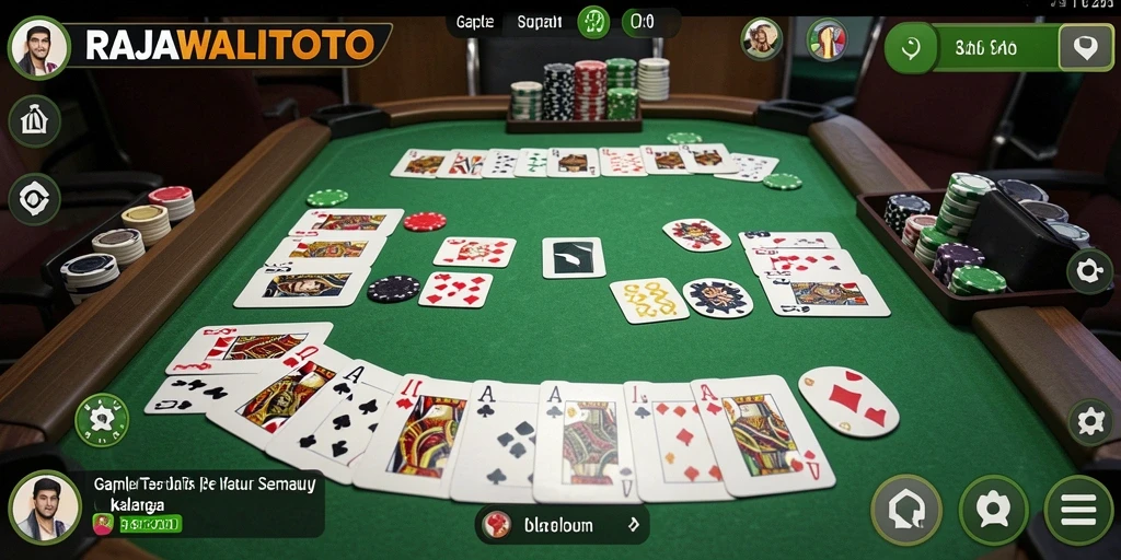Tampilan gameplay Gaple seru di RAJAWALITOTO dengan grafis menarik.