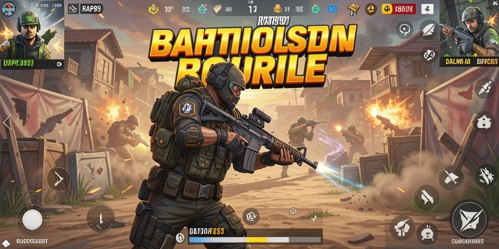 Gameplay seru dalam pertarungan Battle Royale yang menegangkan.