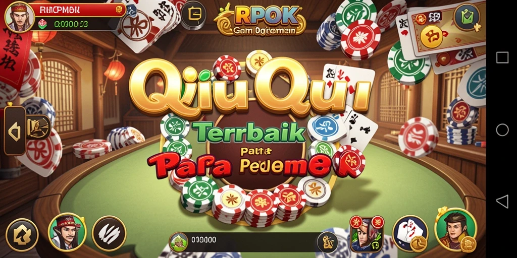 Tampilan gameplay RPOK yang penuh aksi dalam permainan QiuQiu.