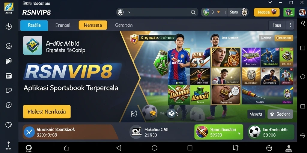 Tampilan antarmuka RSNVIP8 yang menarik dan informatif.