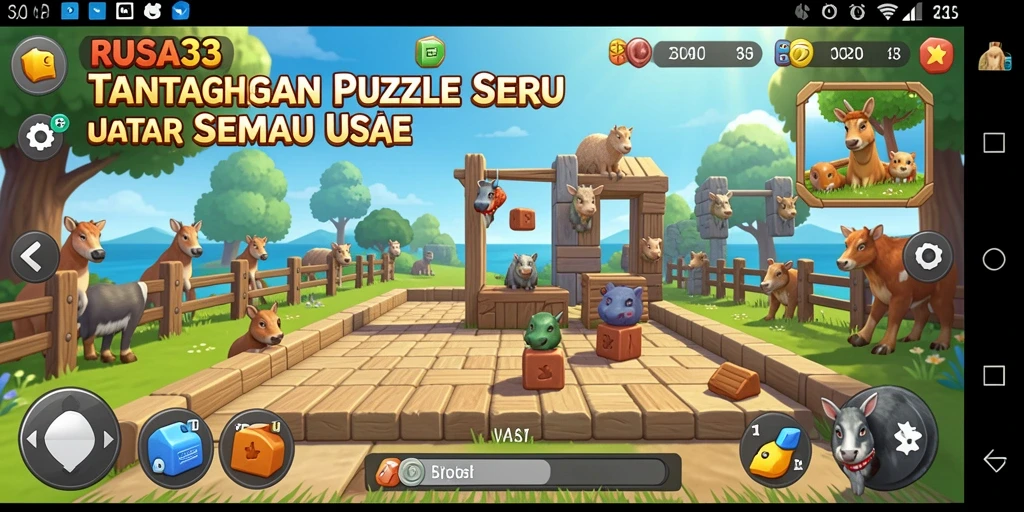 Tampilan gameplay RUSA33 dengan tantangan Puzzle yang menarik.